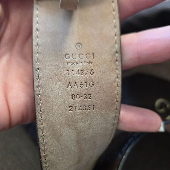 Gucci Guccissima Interlocking G Brown Belt size 30 32 main image 4